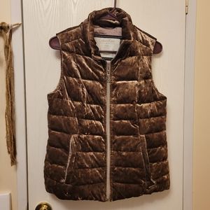 Calvin Klein Velvet Vest, Brown